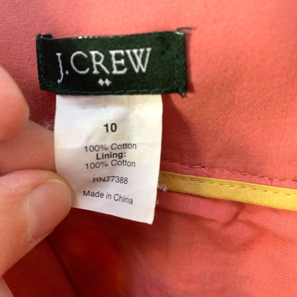 J. Crew Factory Watercolor Print A-Line Mini Skirt Size 10 - Picture 8 of 8